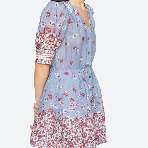 Whitney Print Puff Mini Dress